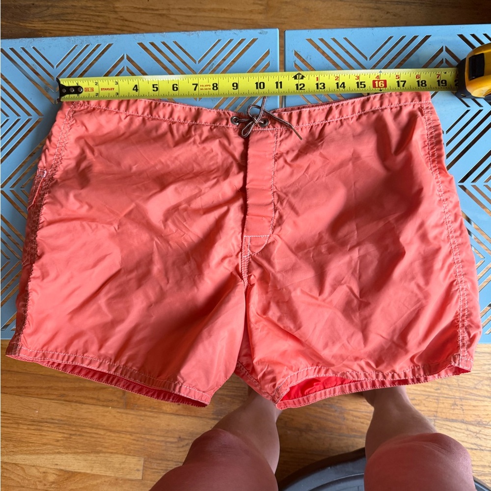 Birdwell Orange Swim Trunks 36